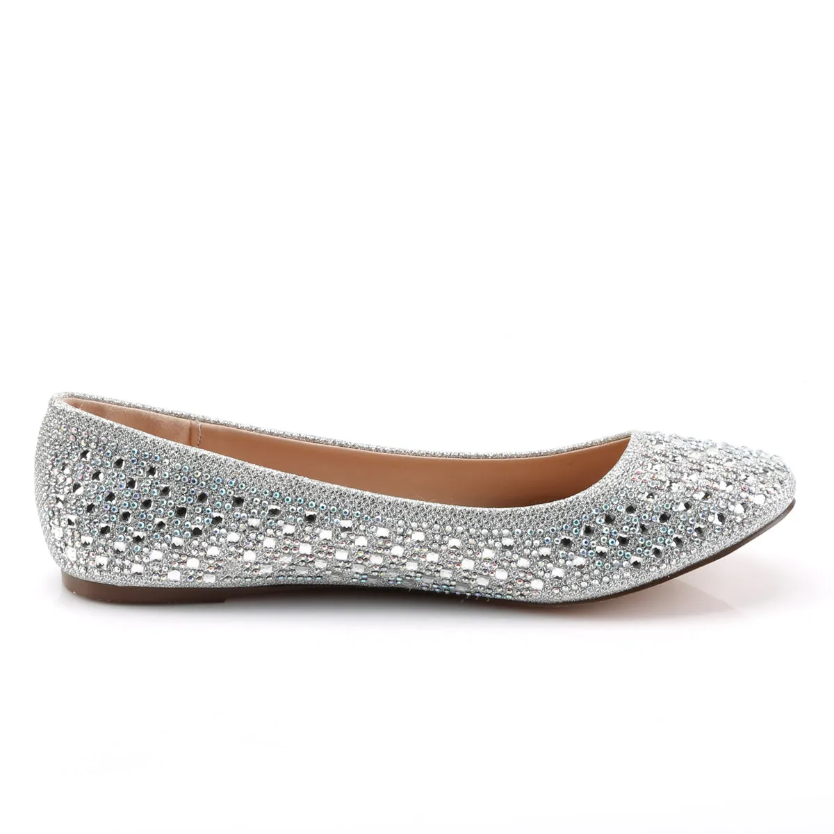 TREAT-06 Fabulicious Flats Treat Silver Glitter Sexy Shoes (High Heels)